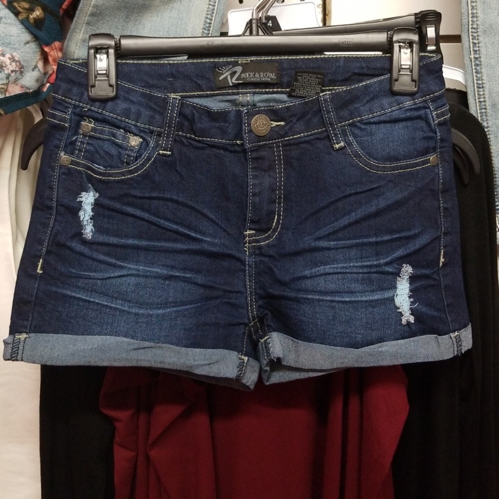 Low Waist distressed jean shorts women